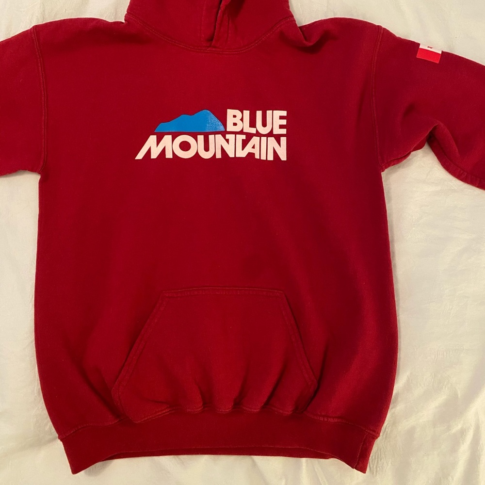 Red Blue Mountain Hoodie